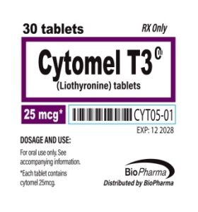 HOME Cytomel (T3) 25mcg
